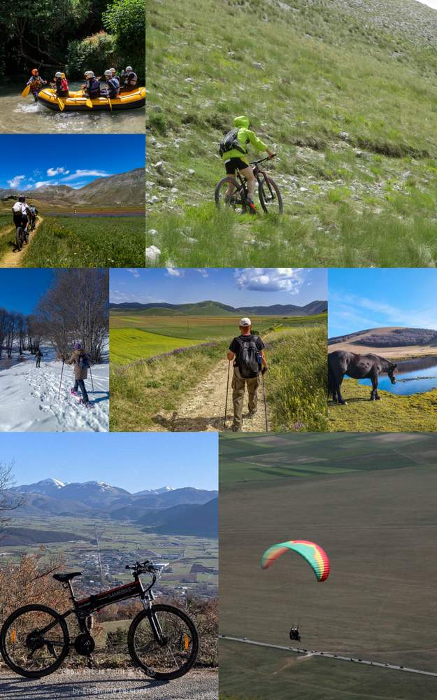 castelluccio routes and outdoor in valnerina