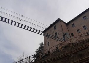 Tibetan Bridge with Sellano Village